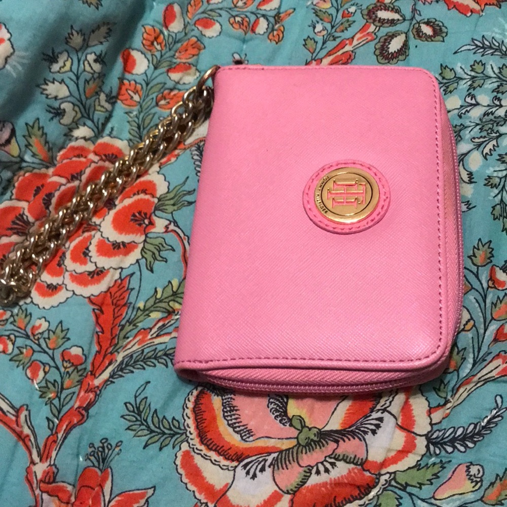 Pink Tommy Hilfiger Wristlet